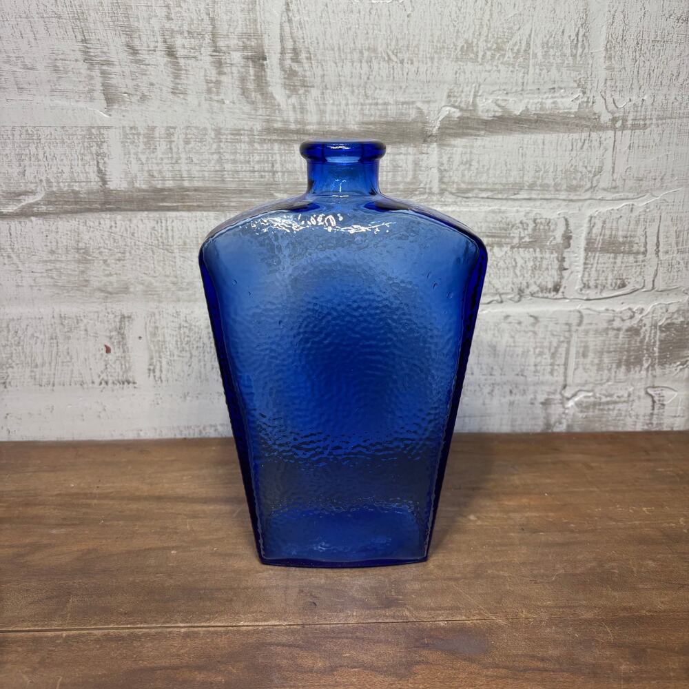 Vintage Cobalt Blue Decanter Made in Canada